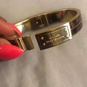 Tortoise and Gold Michael Kors Bangle Bracelet